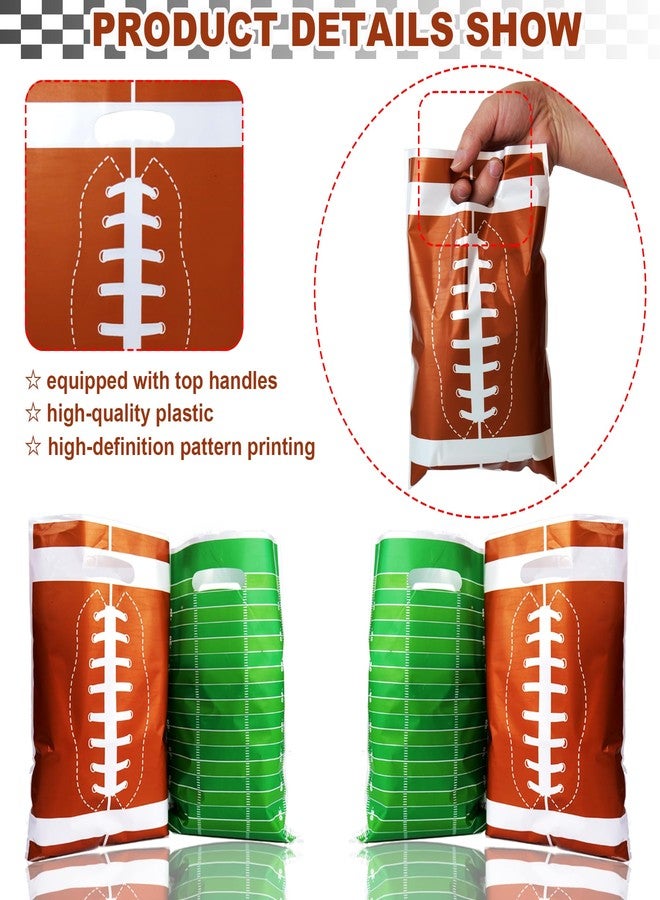 HEPAPATE 60Pcs Football Treat Candy Bags,Football Goodie Bags,Football Party Favors Bags Football Theme Gift Bags for Kids Birthday Party Decorations,Football Themed Party Supplies - Image 3