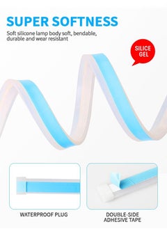 GROIC 2 PCs LED Car Under Hood Light Strip, Car Sequential Turn Signal Light, 17.7 Inch LED Strips Turning Light Guide Decorative Waterproof Daytime Exterior Decoration Accessories  - Image 4
