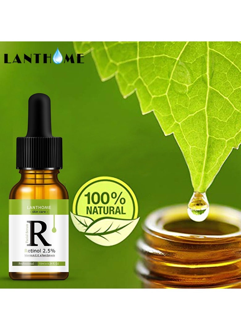 Lanthome Retinol 2.5 Vitamin C OR A Facial Anti Wrinkle Serum Remove Dark Spots Collagen  - Image 3