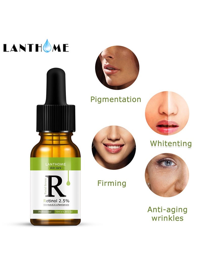 Lanthome Retinol 2.5 Vitamin C OR A Facial Anti Wrinkle Serum Remove Dark Spots Collagen  - Image 4