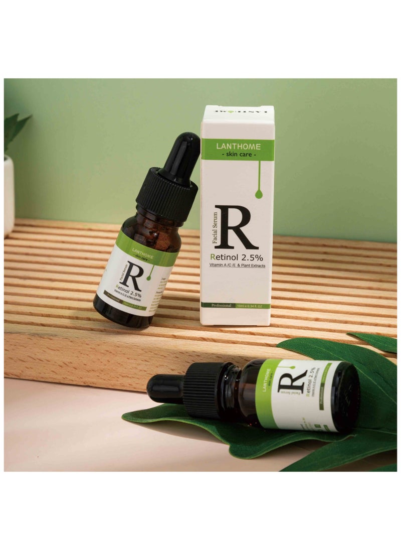 Lanthome Retinol 2.5 Vitamin C OR A Facial Anti Wrinkle Serum Remove Dark Spots Collagen  - Image 5