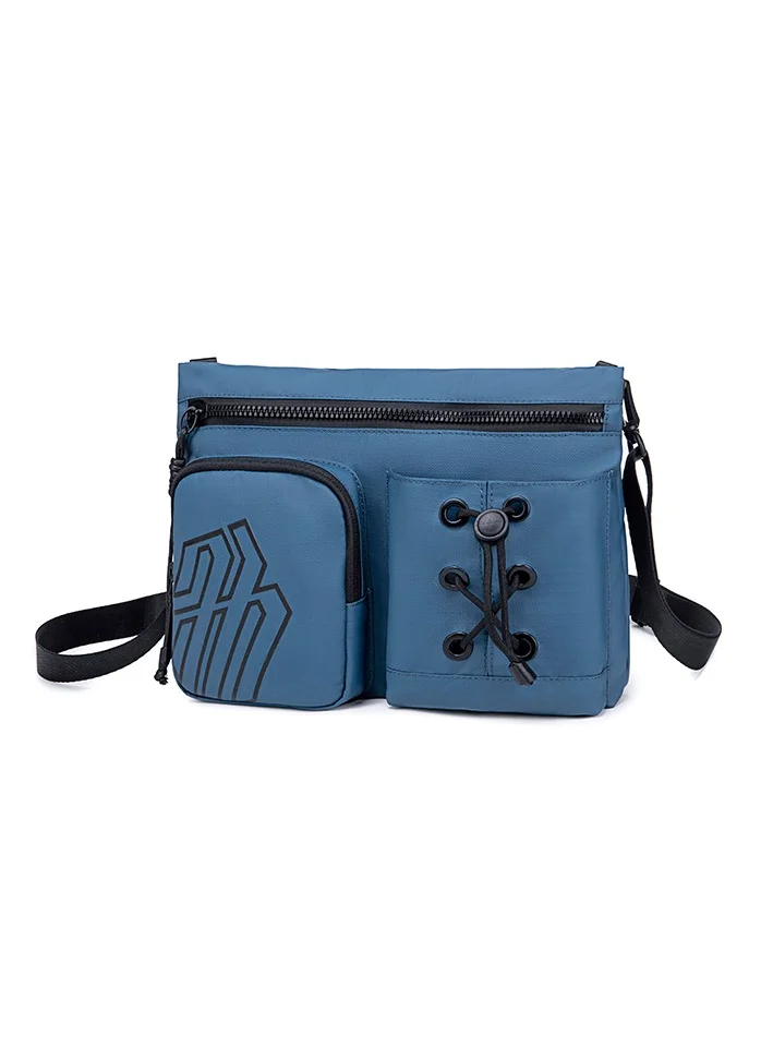 أركتيك هانتر Premium Shoulder Sling Bag Water Resistant Polyester Unisex Cross Body Bag for Travel Business School College K00535 Blue