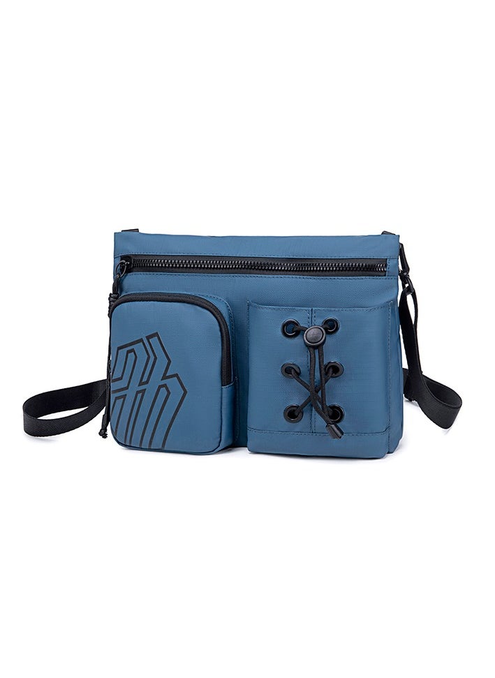 ARCTIC HUNTER Premium Shoulder Sling Bag Water Resistant Polyester Unisex Cross Body Bag for Travel Business School College K00535 Blue  - Image 1