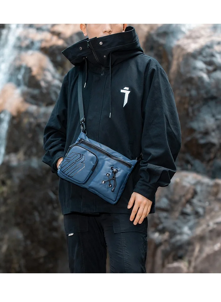 ARCTIC HUNTER Premium Shoulder Sling Bag Water Resistant Polyester Unisex Cross Body Bag for Travel Business School College K00535 Blue