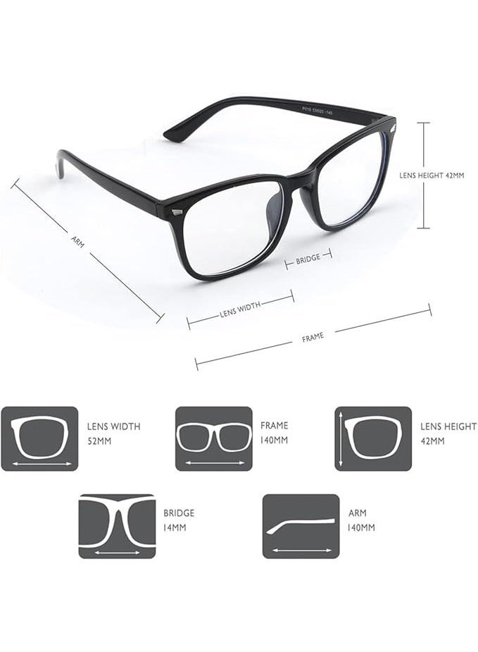 آأزورب نظارات طبية حماية من الأشعة الزرقاء وإطاراتها الخفيفة للكمبيوتر قيمنق والهواتف الجوال للرجال والنساء، نظارات فاشن قيمنق لتصفية الضوء الأزرق وحماية العين من والإرهاقنظارة نسائية - نظارات طبية - Image 3
