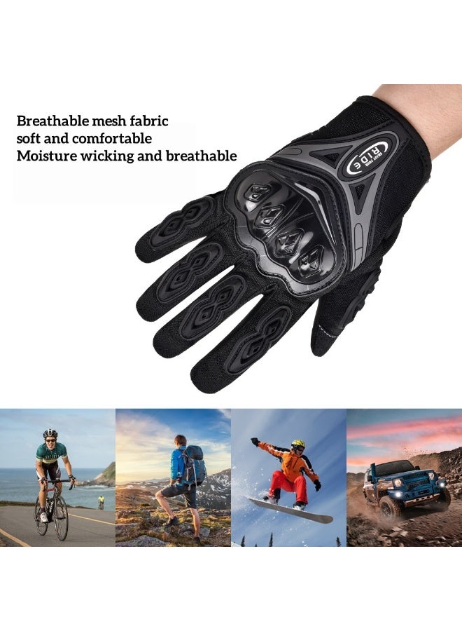 PINKSAMA Motorcycle Gloves, All Season Thin, Full Finger Touchscreen Gloves,Full Finger Motorcycle Protective Non-Slip Racing Gloves - Image 4