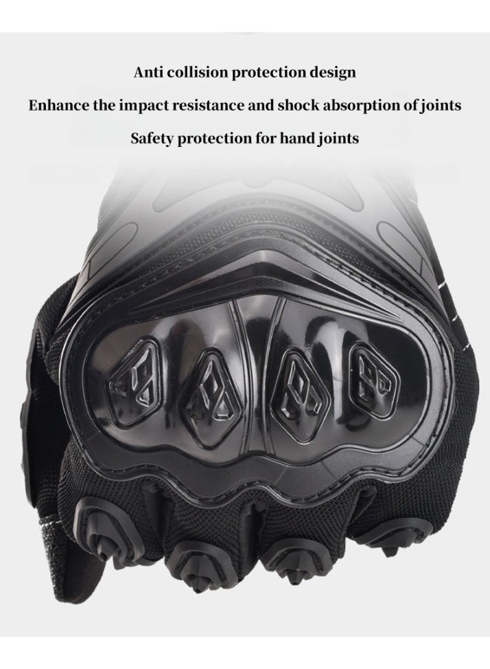 PINKSAMA Motorcycle Gloves, All Season Thin, Full Finger Touchscreen Gloves,Full Finger Motorcycle Protective Non-Slip Racing Gloves - Image 5