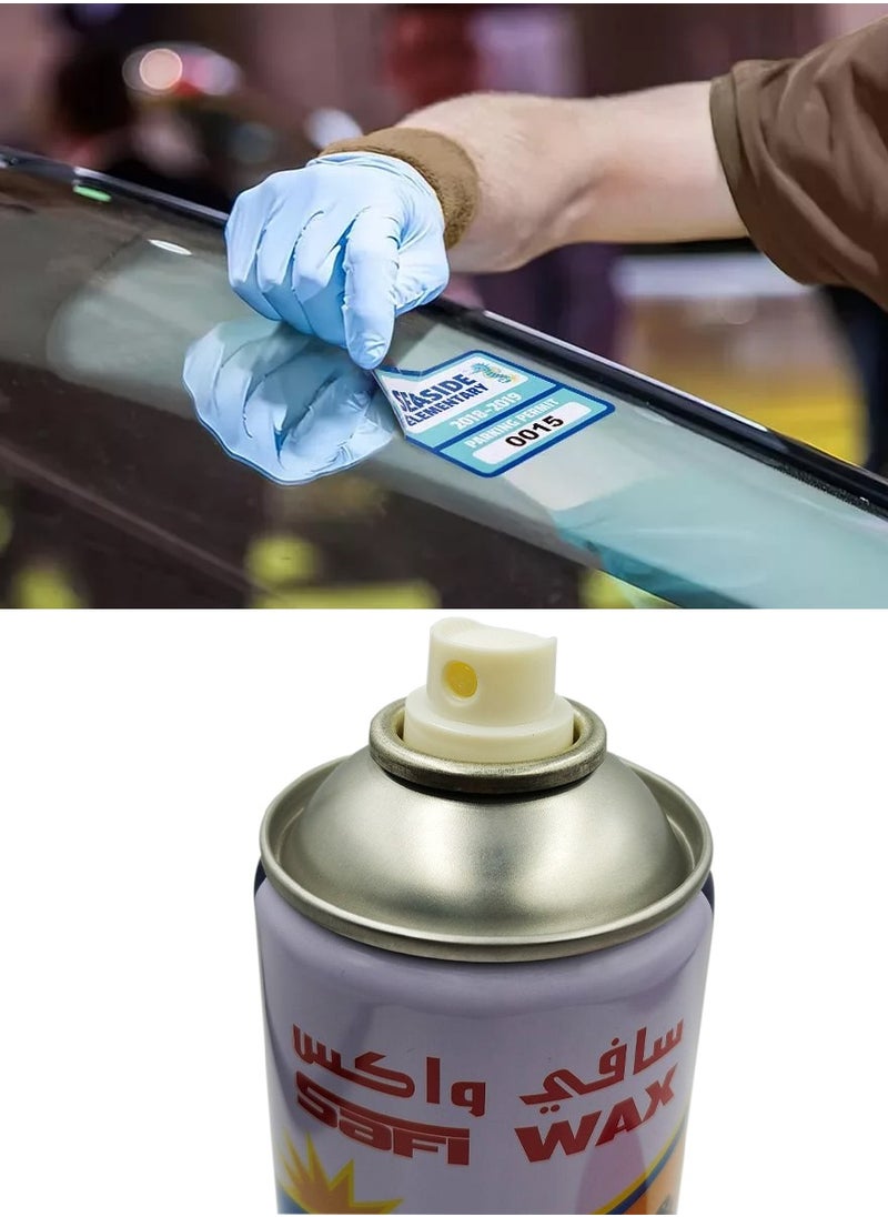 Safi WAX - 2 PCS Glue & Pitch Spot Cleaner Sticker Bugs Spot Tree Sap Bird Dropping Road Oil & Tar Remover SAFI Wax - 450 ml x3 - Image 1