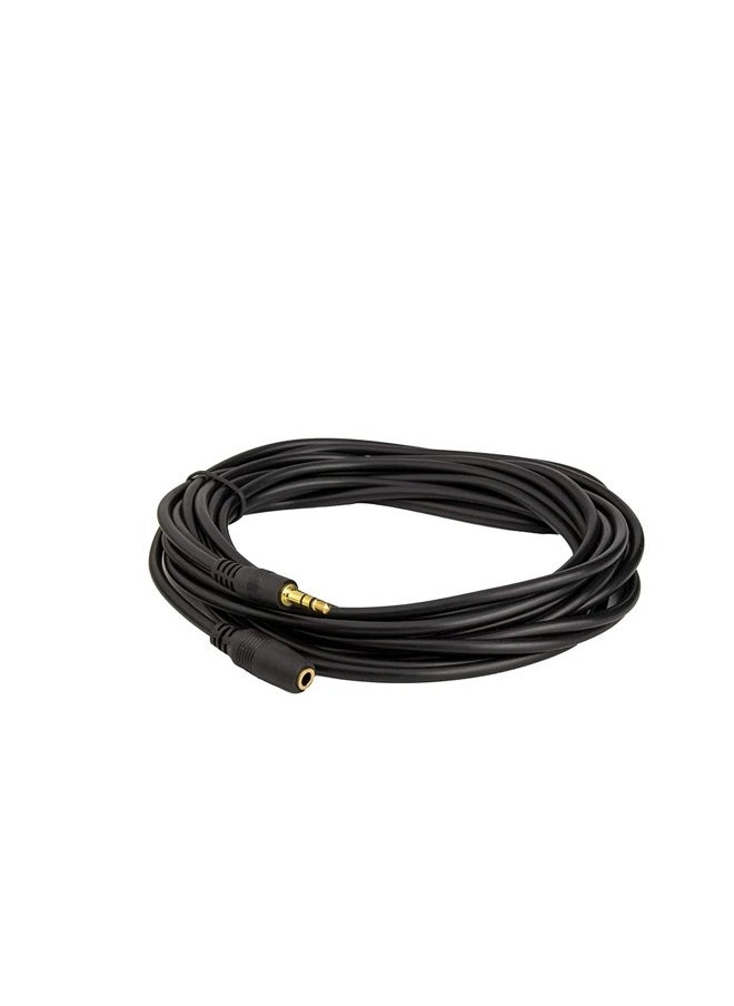 Taimi - Audio Extension Cable Jack Male to Female AUX Cable Audio Extender Cord for Computer Mobile Phones Amplifier Black 3m - Image 1