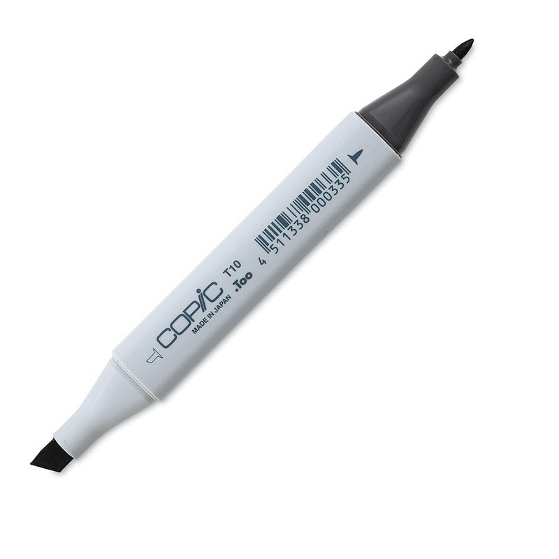 Copic Marker with Replaceable Nib, T10-Copic, Toner Gray