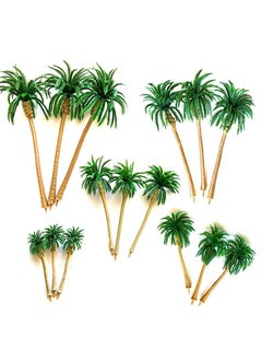 SunGrow Leopard Gecko & Hermit Crab Coconut Trees, 2.7”  6”, Crabitat Artificial Decor, 15 Pcs Per Pack  - Image 1