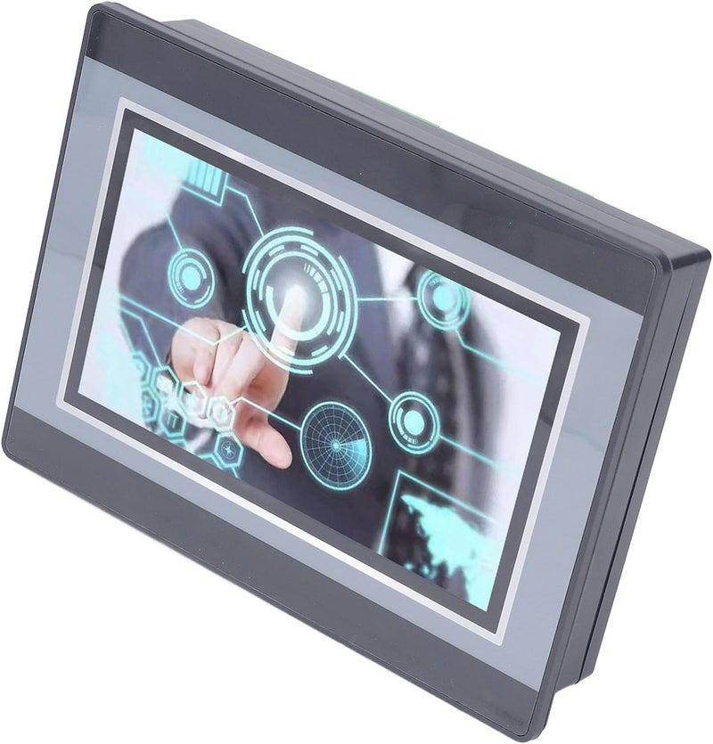 YWBL-WH PLC HMI Touchscreen, 7in TFT LCD Screen, Resistive Touch Panel, 12 in 8 Out, K Thermocouple, 0-10V 20A Analog Output, for FX3U, ABS Material - Image 4