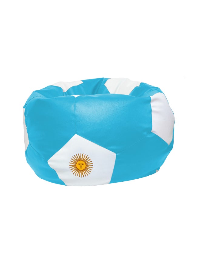 Fatbag Argentina Football Style Bean Bag | Argentina Flag Print | Faux Leather | Filled Bean Bag for Kids & Adults - Image 3