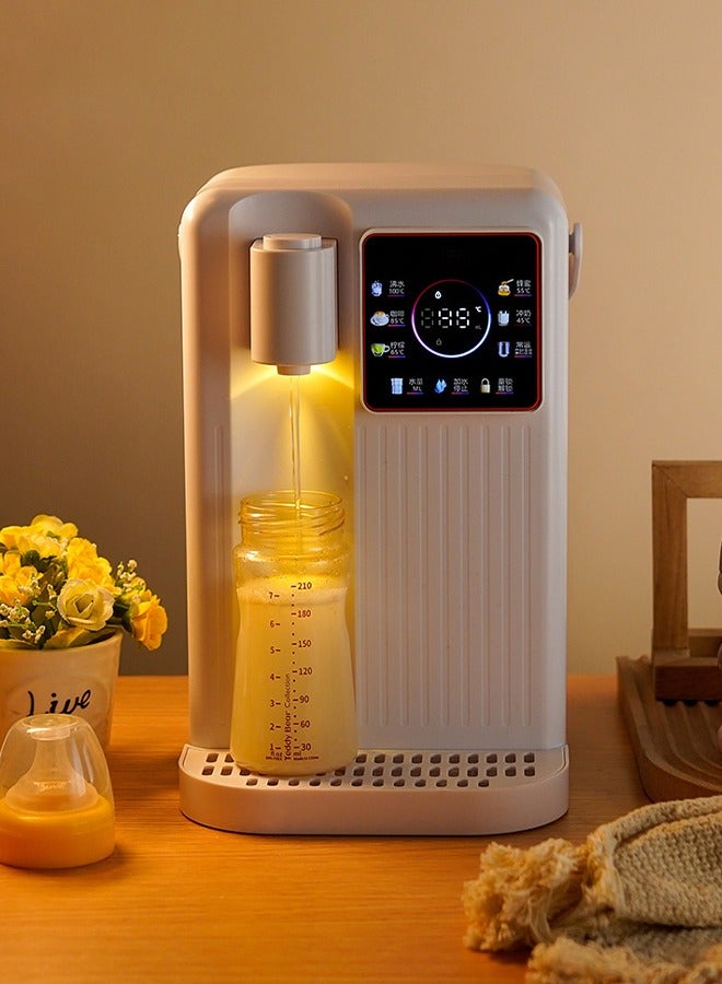 ULHYC Instant Hot Water Dispenser Household Pump-Type Electric Kettle Automatic 3-Second Hot Water Dispenser 8 Water Dispensing Modes Night Atmosphere Light Touch Screen Control White - Image 3