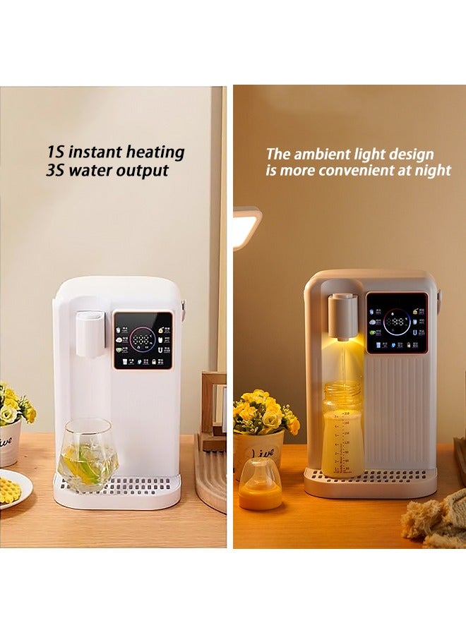 ULHYC Instant Hot Water Dispenser Household Pump-Type Electric Kettle Automatic 3-Second Hot Water Dispenser 8 Water Dispensing Modes Night Atmosphere Light Touch Screen Control White - Image 5