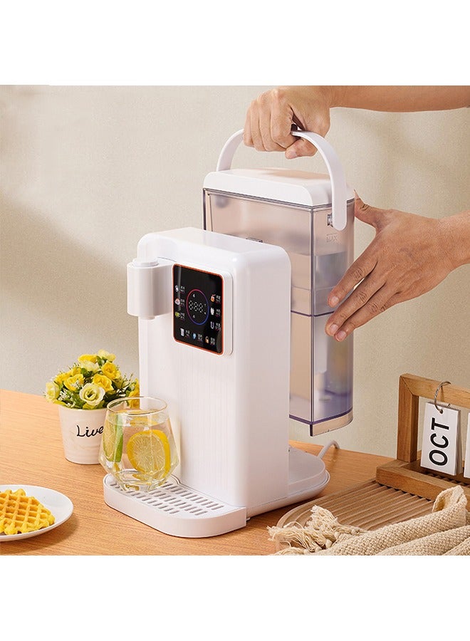 ULHYC Instant Hot Water Dispenser Household Pump-Type Electric Kettle Automatic 3-Second Hot Water Dispenser 8 Water Dispensing Modes Night Atmosphere Light Touch Screen Control White - Image 4