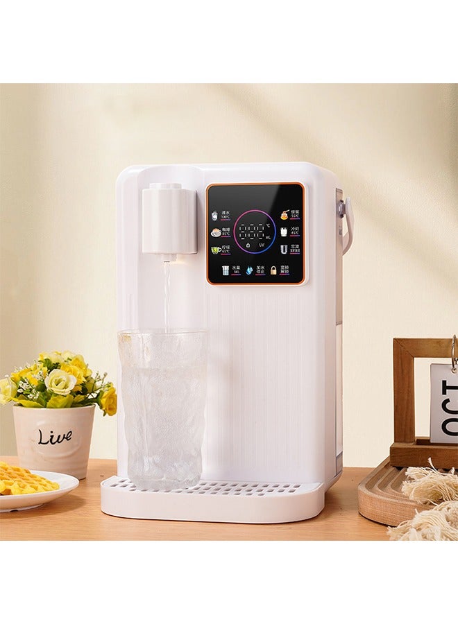 ULHYC Instant Hot Water Dispenser Household Pump-Type Electric Kettle Automatic 3-Second Hot Water Dispenser 8 Water Dispensing Modes Night Atmosphere Light Touch Screen Control White - Image 2
