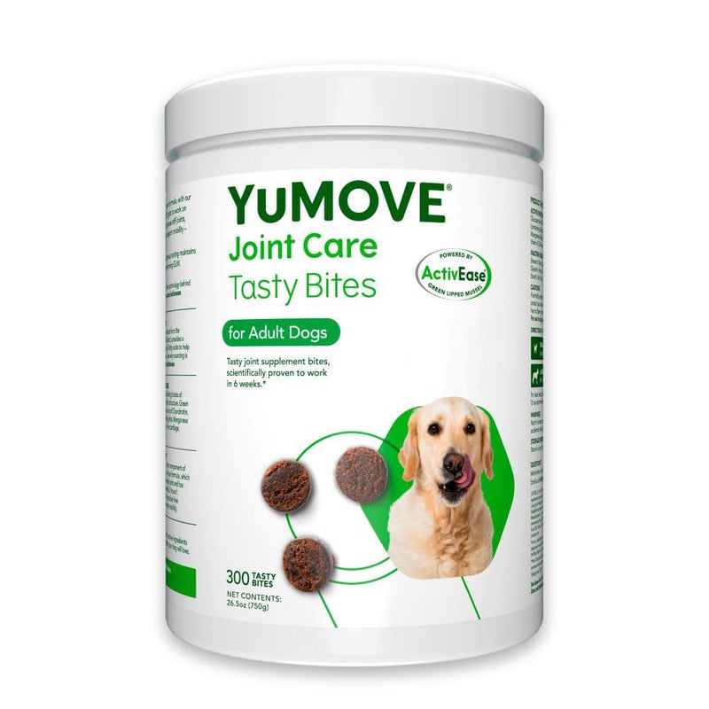 Lintbells Dog Joint Supplement, Hip and Joint Supplement for Dogs with Glucosamine, Hyaluronic Acid, and Green Lipped Mussel and Omegas, Relief for Dog Hip and Joint Aches and Stiffness, by YuMOVE - 300 Bites - Image 1