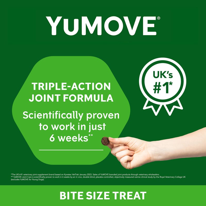 Lintbells Dog Joint Supplement, Hip and Joint Supplement for Dogs with Glucosamine, Hyaluronic Acid, and Green Lipped Mussel and Omegas, Relief for Dog Hip and Joint Aches and Stiffness, by YuMOVE - 300 Bites - Image 3