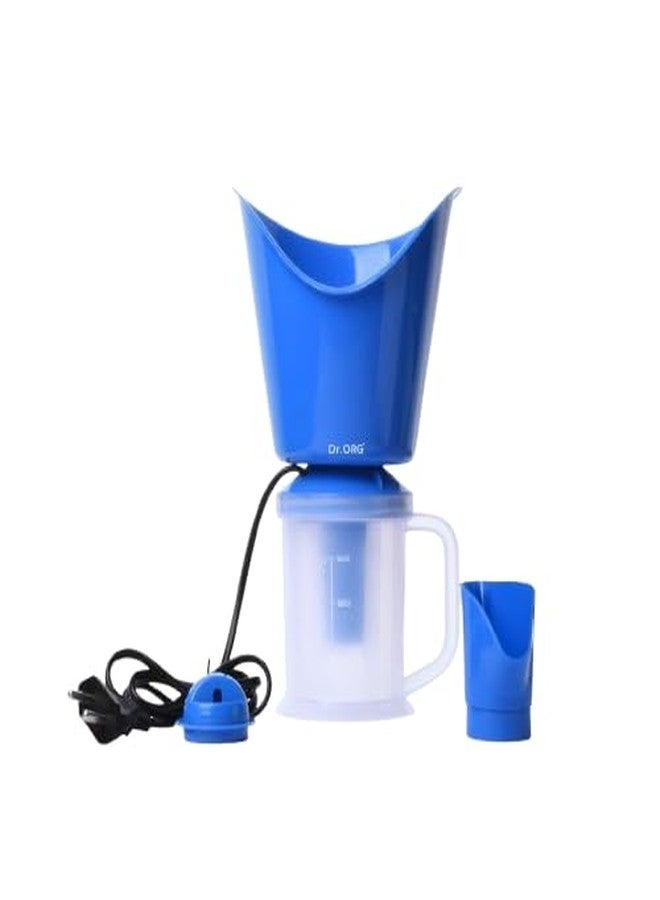 Dr. ORG 3 in 1 steamer for cold and cough, vaporizer steamer for cough,cold and facial, steam inhaler & vapourisers for adult - Blue (Pack of 1) - Image 1