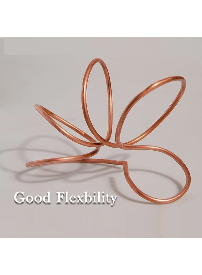 Tynulox Pure Copper Tubing 1/4" OD × 3/16" ID × 3FT Length Refrigeration Tubing Soft Coil 110 Copper Tube Seamless Round Tubing for Jewellery and Industry - Image 4