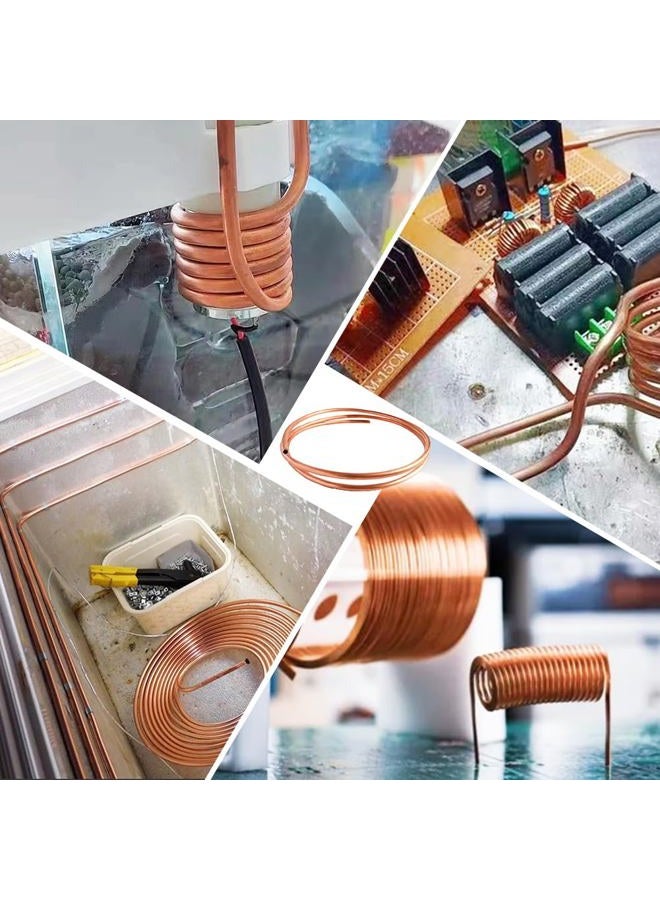 Tynulox Pure Copper Tubing 1/4" OD × 3/16" ID × 3FT Length Refrigeration Tubing Soft Coil 110 Copper Tube Seamless Round Tubing for Jewellery and Industry - Image 5