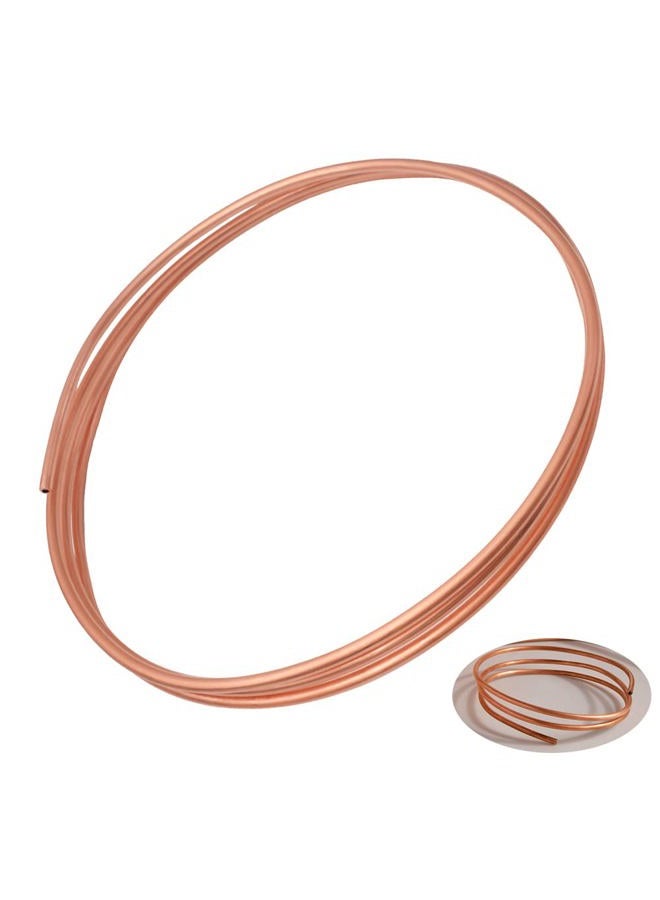 Tynulox Pure Copper Tubing 1/4" OD × 3/16" ID × 3FT Length Refrigeration Tubing Soft Coil 110 Copper Tube Seamless Round Tubing for Jewellery and Industry - Image 1