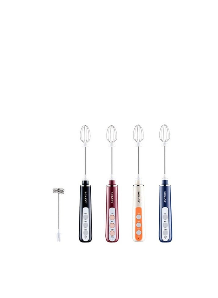 sokany Nescafe Sukani Battery Operated Hand Mixer, Model SK-02014, Multicolour - Image 2