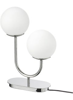 Simrishamn Table Lamp Chrome Plated Opal White Glass 42 Cm