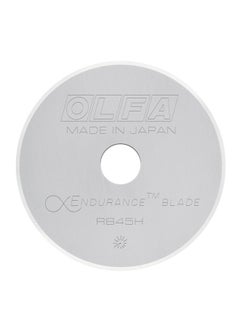 OLFA 45Mm Rotary Cutter Replacement Blade 1 Blade (Rb45H 1) Tungsten Steel Endurance® Circular Rotary Fabric Cutter Blade For Quilting Sewing And Crafts Fits Most 45Mm Rotary Cutters  - Image 1