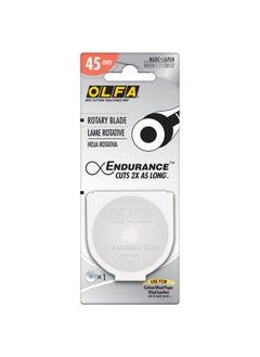 OLFA 45Mm Rotary Cutter Replacement Blade 1 Blade (Rb45H 1) Tungsten Steel Endurance® Circular Rotary Fabric Cutter Blade For Quilting Sewing And Crafts Fits Most 45Mm Rotary Cutters  - Image 2