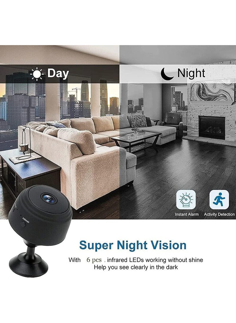 TECHNOVIEW TECHNOVIEW Diamond Series Mini Magnet Camera WiFi Wireless HD 1080P Camera for Home Small Security Camera Night Vision Motion Detection Builtin Battery V380 Pro App  - Image 4