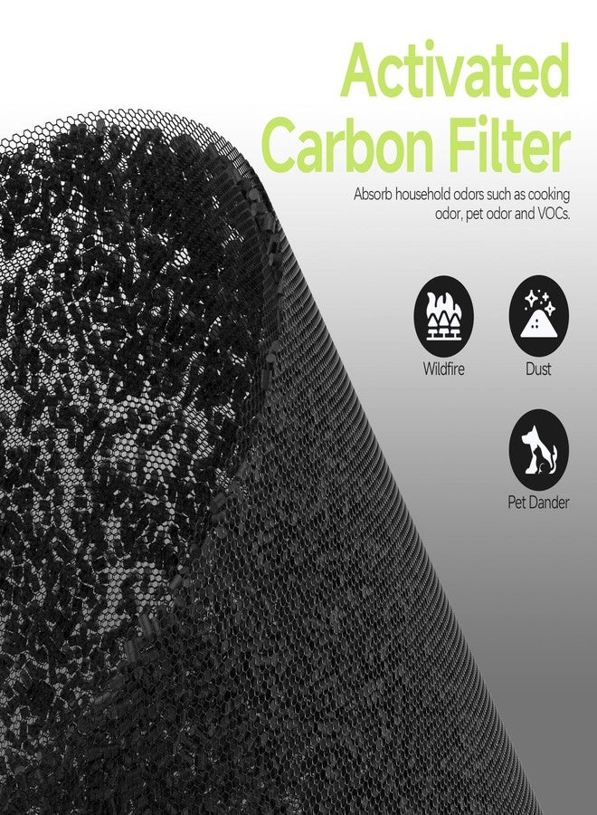 XBWW Cayman 608 320 Replacement Filter Compatible with Okaysou Cayman 608, Cayman 320 Air Cleaner Purifier, 3-in-1 Filter of Activated Carbon and Fine Pre-Filter, 2 Packs - Image 5