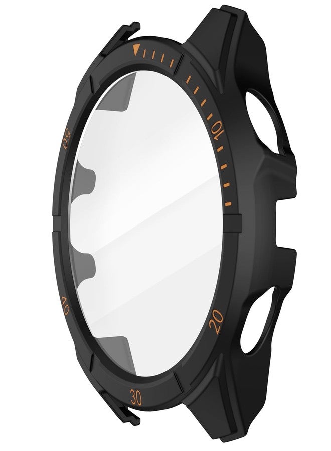 ISABAKE Fenix 8 47mm Solar Watch Case Cover,TPU Bumper Screen Protector Hard PC Full Protection Cover Compatible with Garmin Fenix 8 47mm Solar (Not for Fenix 8 47mm Amoled) - Image 1