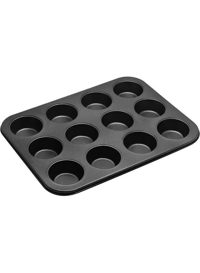 Non Stick Muffin Tray Baking Pan - 12 Cup Mini Muffin Pan, Cake Mould - Image 2