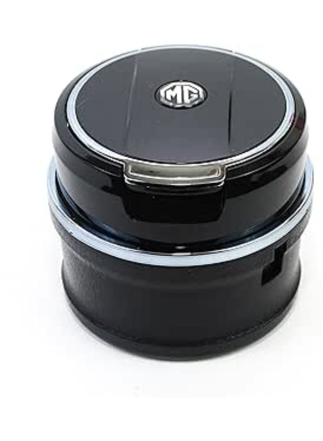 Adjustable Smokeless Car Ashtray with Lid Smell Proof with LED Light with All,ceramic Interior, Cup holder size, Detachable and Portable, MG - Image 1