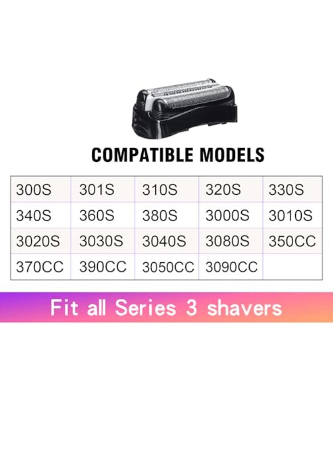 DODAER رأس ماكينة حلاقة كهربائية بديل 32B من سلسلة 3 متوافق مع براون S3 3040s 3000s 3050cc 3010s 3070cc 3080s 3090s 310s 3020s 330s 370cc4 380s42 - Image 3