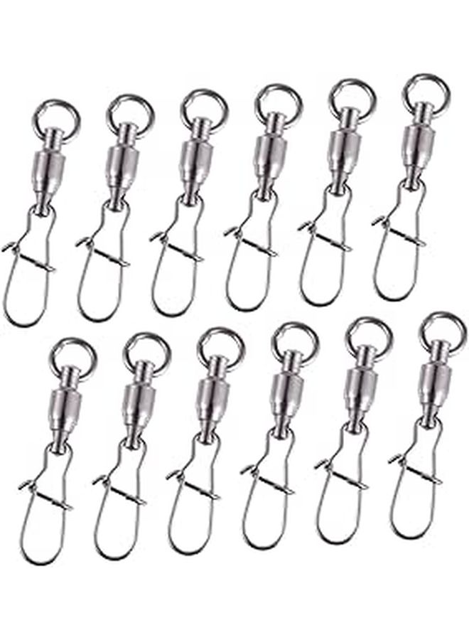 20pcs Stainless Steel Fishing Rolling Swivels Tackle Connector Accessories for Freshwater - Image 1