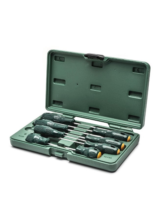 Sata 8 Piece Acetate Combination Screwdriver Set With Ergonomic Handles and Durable Polyurethane Carrying Case-ST09306SJ  - Image 1