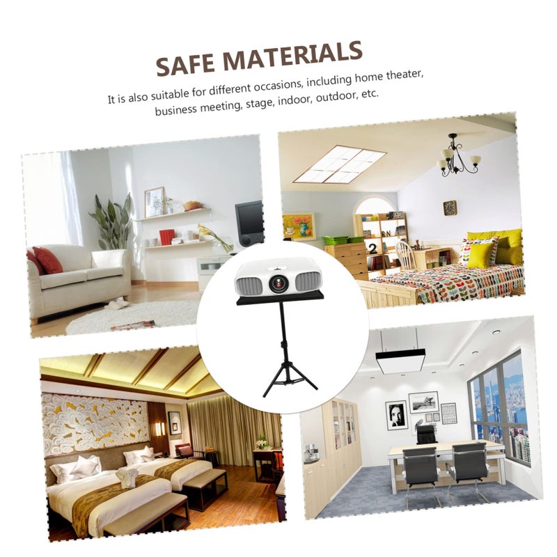 Tall Metal Projector Stand For Laptop 55cm Height Sturdy ABS Perfect For Home Office - Image 4