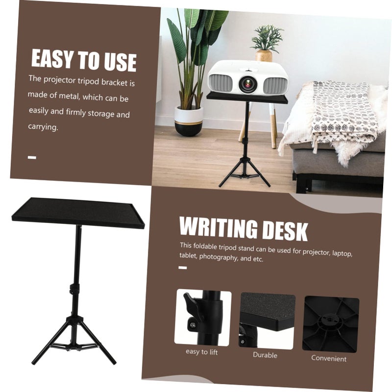 Tall Metal Projector Stand For Laptop 55cm Height Sturdy ABS Perfect For Home Office - Image 5