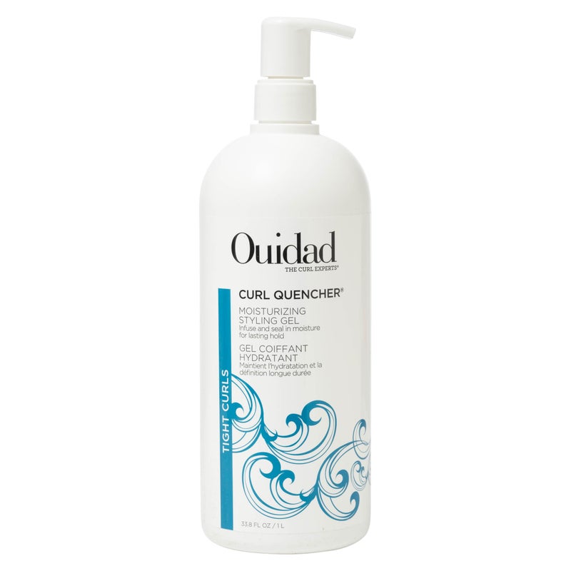 Ouidad Curl Quencher Moisturizing Styling Gel - 33.8 fl oz, Bouncy, Soft & Defined Curls, On-The-Go Style Refresher, Frizz Control, Curl Defining Gel, Flexible Lasting Hold, For Tight Curls