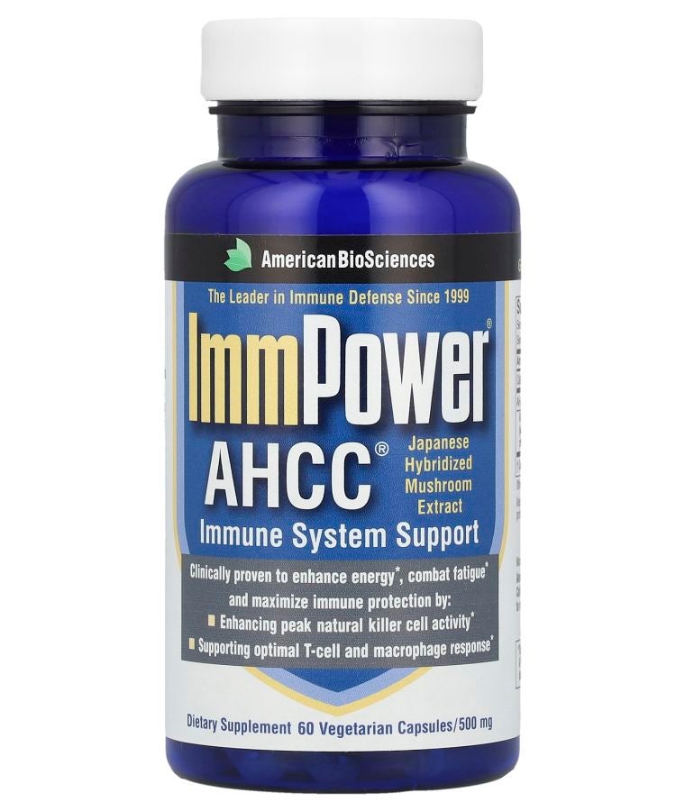 American BioSciences ImmPower® AHCC® 500 mg 60 Vegetarian Capsules