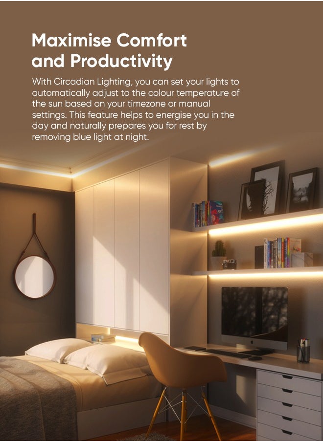 Nanoleaf - Essentials LED Lighstrip 5M | MATTER Edition Starter Kit - Smart LED Light for Home/Office, Color Changing RGBCW, Dimmable Light, Bluetooth/Thread Enabled, works with iOS/Android - Image 1