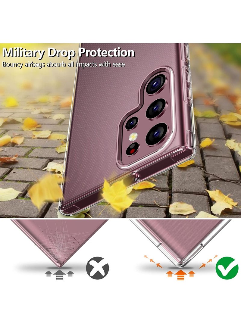 Houmt Samsung Galaxy S23 Ultra Case 6.8-Inch Non-Yellowing Anti-Scratch Shockproof Bumper Protective Phone Cover for Galaxy S23 Ultra  - Image 4