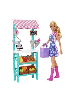 Barbie مجموعة لعب سوق مزرعة باربي الطازجة  - Image 2
