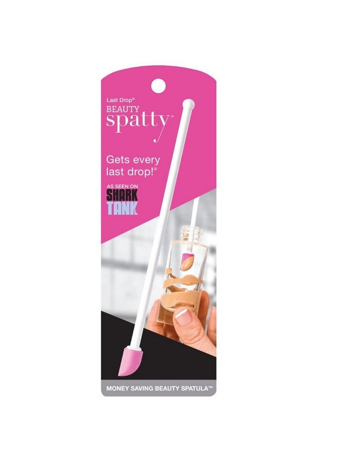 Spatty Last Drop Mini Makeup Spatula (6 Inch Pink) Shark Tank Mom Made Scrapes Foundation Lotion Cosmetics Beauty Products Perfect Gifts For Women Teen Grandma Stocking Stuffers Under 6 Dollars - Image 1
