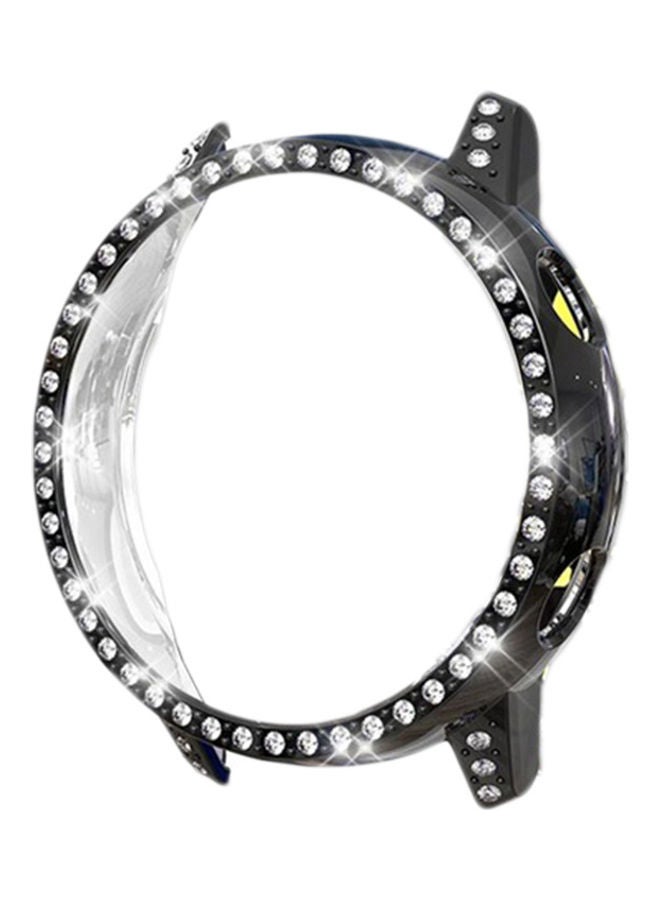 NIBEMINENT Shockproof Rhinestone Protective Case Cover For Galaxy Watch Active Black - Image 1