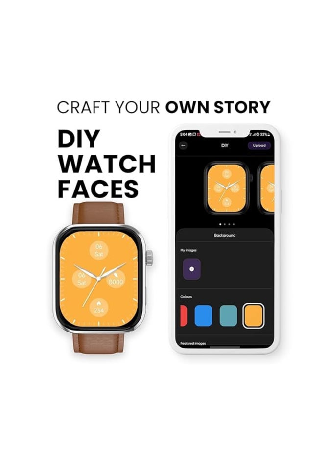 Noise Pro 5 Smart Watch with 1.85" AMOLED Display, BT Calling, New DIY Watch Faces, Ultra Personalization with Smart Dock, Productivity Suite, 100 Sports Modes and More (Rosegold Elite)