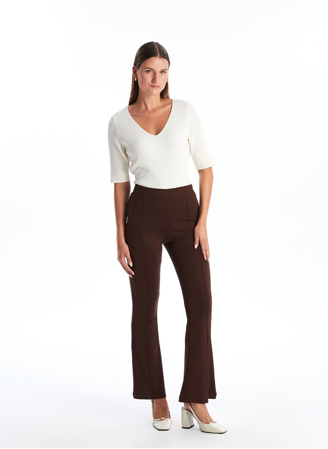 LC WAIKIKI Elastic Waist Slim Fit Women's Trousers  - Image 1